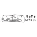 All Balls Mid Body/Jet Block Kit 26-1510 Honda CRF250R 04-06, CRF250X 04-07 NEW
