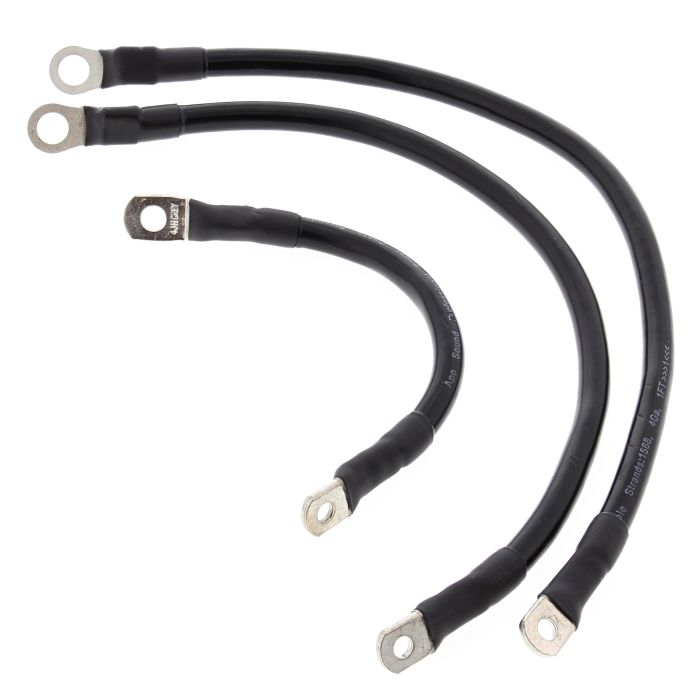 All Balls Battery Cable Kit Black 79-3001-1 Harley FLST Heritage Softail 86-88